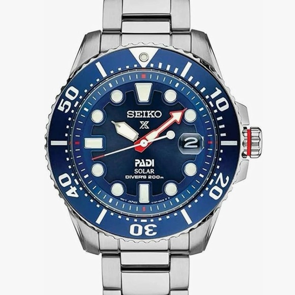 SEIKO SNE549 Prospex Men's Watch Silver-Tone 43.5mm Stainless Steel - NEW IN BOX - Picture 1 of 5